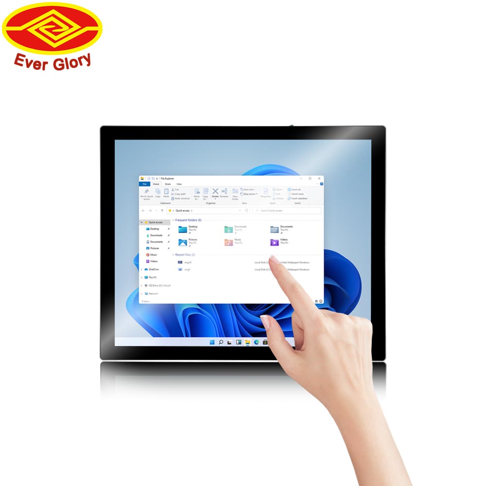 Wall mountable touch screen monitor